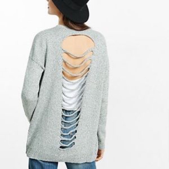 Express Sweaters - 🆕 Express Cut Back Sweater